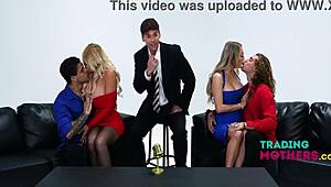 Stepmoms swap stepsons for rough banging fun - London River Harper Hill Mike Ox Giova