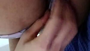 Young 18+ Latina Leaks Homemade Video Groping Her Curvy Tits Horny And Hot!