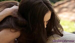 man this classy euro babe looks amazing bent over taking anal doggystyle and cowgirl from lucky dude