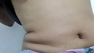 Young 18+ Latina Leaks Homemade Video Groping Her Curvy Tits Horny And Hot!