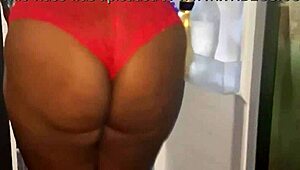 Crente Safada Cooks Up Big Tits Tease in Kitchen!