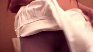 whoa, backstage misty haze rips pantyhose to suck cock deep & swallow every drop 😍 cum play!