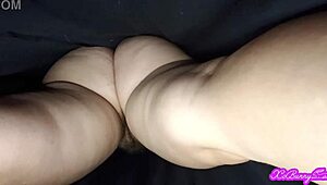 oh man, that thick pawg latina's hairy pussy squatting right on my face upskirt... feels so heavy and wet