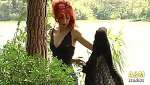 wanna watch justine the mysterious spanish redhead play with small tits erotically?