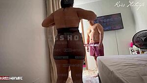 hubby helps me get ready to take cock from studs at swingers party!