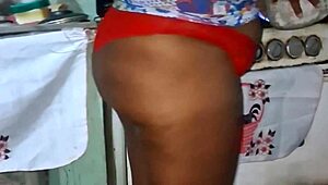 Crente Safada Cooks Up Big Tits Tease in Kitchen!