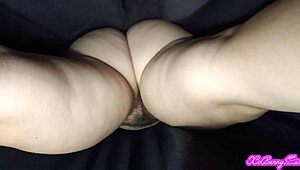 oh man, that thick pawg latina's hairy pussy squatting right on my face upskirt... feels so heavy and wet
