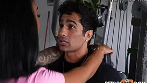 kona jade sweats through intense sex workout with zane walker