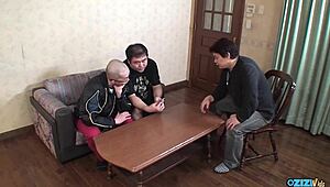 that magnificent asian bimbo with big clit and puffy nipples toys her fat pussy hard