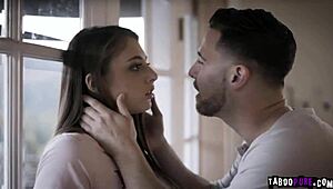 my step sister's mouth gets sloppily fucked deep throat style