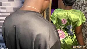 Sneaky Ebony Housewife's Big Ass Cheating Fuck