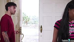 Petite Ebony Nympho Ryder Rey Seduces Roommate For Anal POV