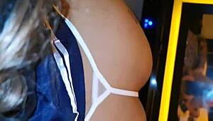 top student earns best grade flashing delicious panties for latina oral