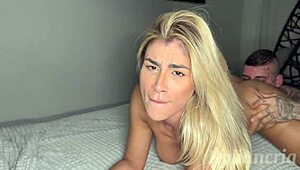 hey tattooed hunk pounds hot fitness blonde pussy