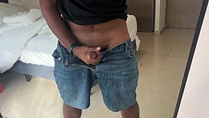 Freeuse stepmom Leyne Rodriguez finally gets facefucked by stepson after his endless masturbation!