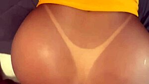 naughty black guy takes her from behind leaving her sticky and satisfied