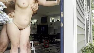 Locals flash big asses and tits right in the front doorway