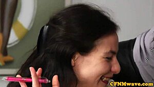 CFNM Babes Yank Black Cock Hard