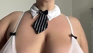 milf wife begs for two cocks on her huge natural nipples ready?