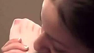 Bookworm Sasha Receives Erotic Feet Worship and Footjob