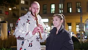 Cum Inside Me - Tiny Italian Teen Begs Huge Cock for Outdoor Breeding Creampie Riding.