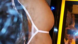 top student earns best grade flashing delicious panties for latina oral
