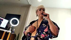 Aimee Loves Daddy's Dick in Pussy and Mouth While Peter Watches Mommy Ride Cowcam Creampie