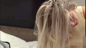 flaca cachonda monta y chupa verga tinder hasta tragar leche toda 😍💦