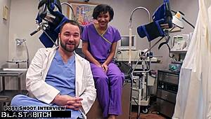 Jackie Banes Chokes on Cock Backstage Deepthroat Domination