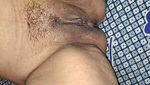 Desi bhabhi moans loud riding that hard dildo deep inside