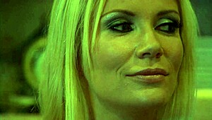 Brunette beauty enjoys bedroom fun with partner in lingerie heels