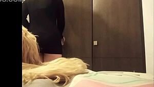 spy cam catches beautiful college hermanastra undressing her miniskirt after shower revealing tits and pussy