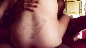 busty trailer wife barefoot cheats with black cock creampie