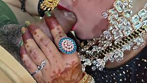 Jija Sali's First Wedding Night Hard Chudai in Bedroom Closeup