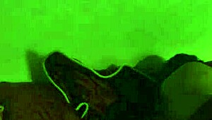 Brunette beauty enjoys bedroom fun with partner in lingerie heels