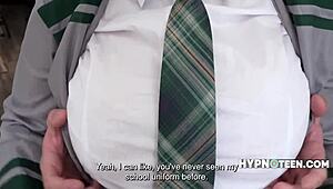 Freeuse girlfriend Crystal Chase fondled amid family meeting chaos!