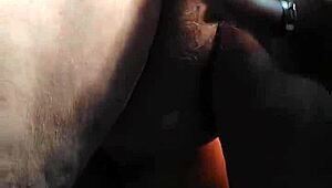 Grandma inserts cucumber deep into her pussy