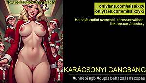 want hungarian christmas gangbang with magyar audio?