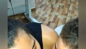 damn these two curvy latina milfs dare to suck the same cock together