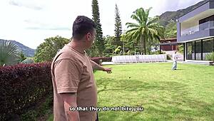 this 100 natural petite latina babe with shaved tight pussy gets fucked hard in pov doggystyle and missionary