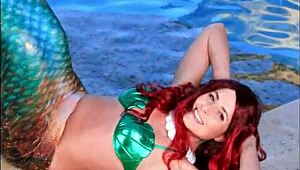 experience helena price i'm the slutty mermaid suckin bbc halloween cum gulp