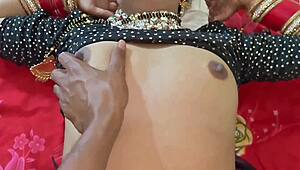 Jija Sali's First Wedding Night Hard Chudai in Bedroom Closeup