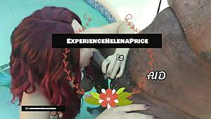 experience helena price i'm the slutty mermaid suckin bbc halloween cum gulp