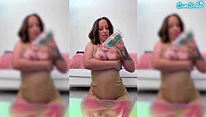 Jada Stevens' huge ass gapes wide for black dildo atm thrill