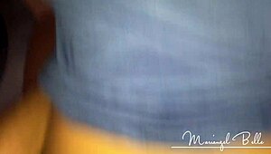 tight latina babe mariangel belle bends over in kitchen ass out begging for creampie doggystyle pounding