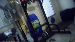 BEHIND THE SCENES glasses CAM watches LOUD HARDCORE PUSSY POUNDING! italian machine fucks her like never before