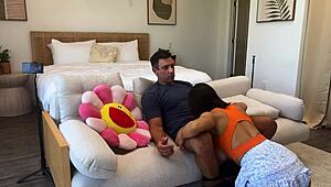 Richard Cheats with Hailey as Max and Huney Turn It into Wild 4some Fuck