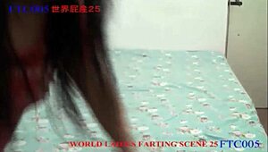 JAPANESE GIRL PUSHES OUT LOUD FARTS IN CLOSE-UP FETISH VIDEO