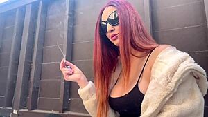 Does European Big Tits Milf Artemisia Love Smoke Hot Outdoors?