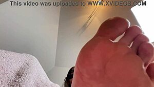asian domme commands smell my sweaty feet before bed foot worship pov